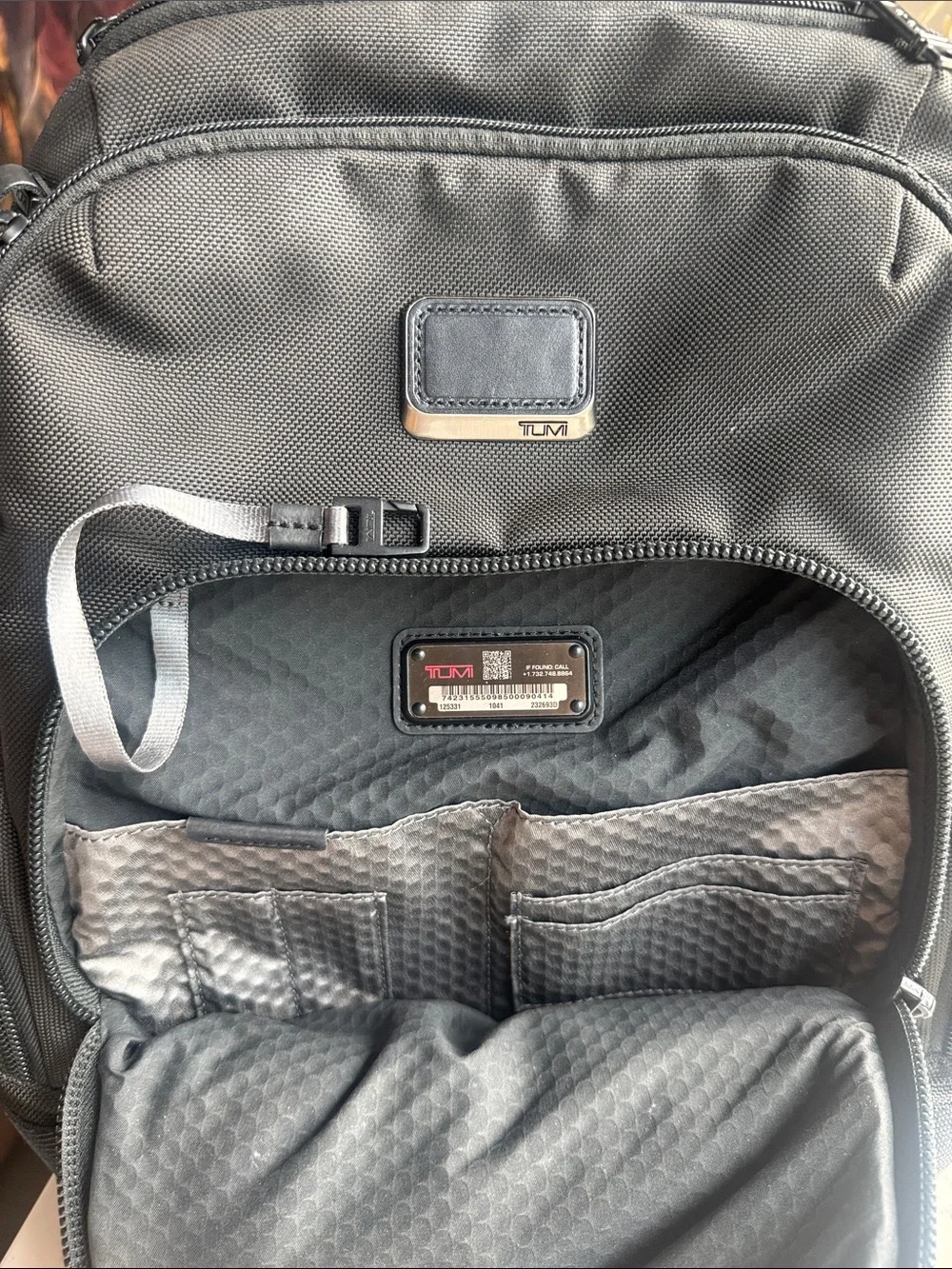 Tumi Alpha Bravo Nathan Backpack Business Laptop Bag in Black Color